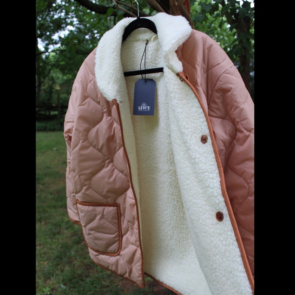 🌵FLASH SALE🌵NWT Levi’s Sherpa Reversible Coat - Picture 9 of 13